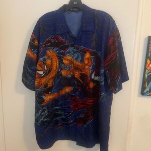Vintage Spider-Man Dress Shirt.Norteino  XXL